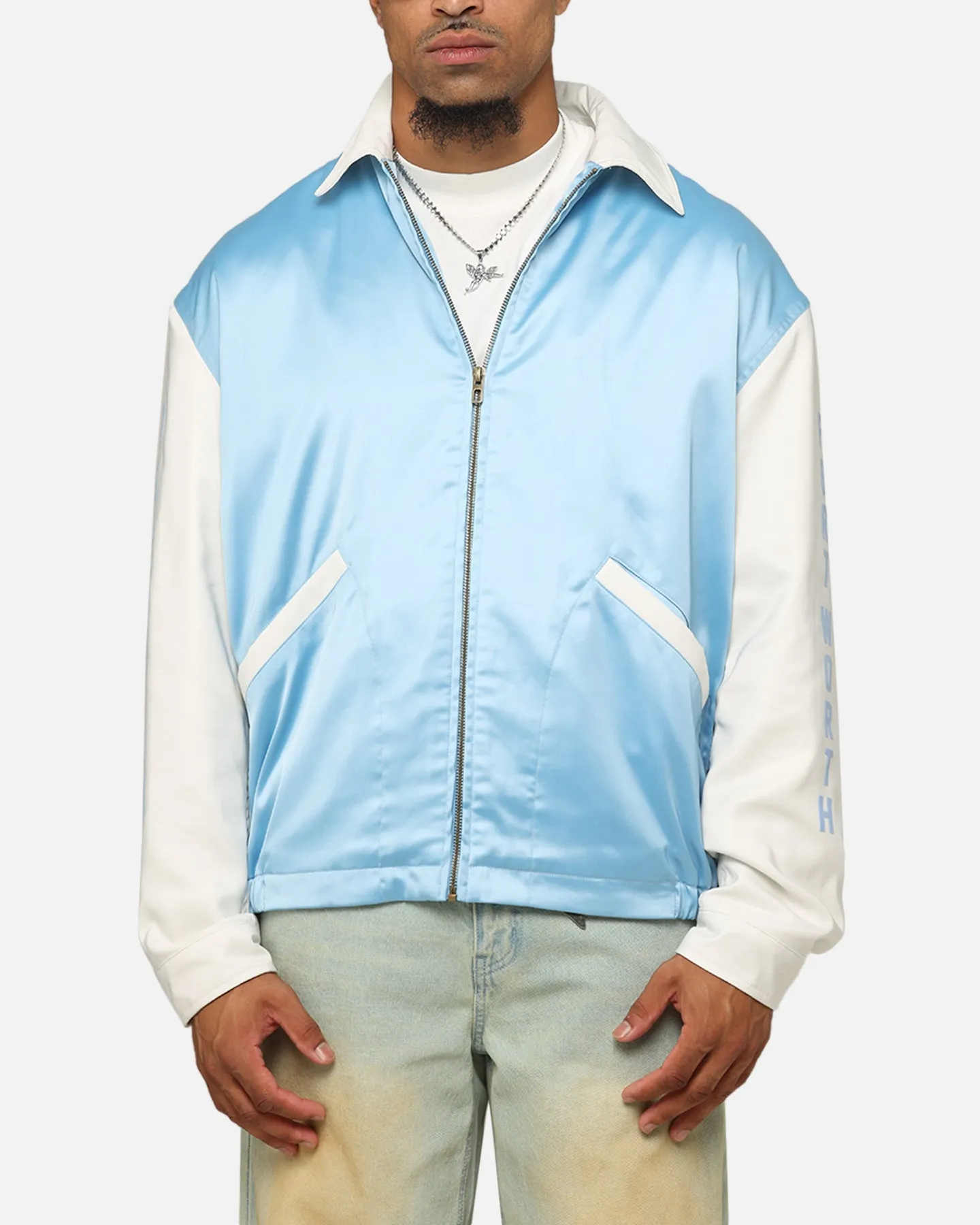 Champion 50's Team Captain Jacket Pale Blue